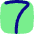 Number Seven Icon from Flex Pop Set