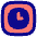 Square Clock Icon from Flex Pop Set