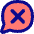 Chat Bubble Oval Delete Icon from Flex Pop Set