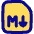 Markdown Document Programming Icon from Flex Pop Set