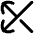 Line Arrow Crossover Left Icon from Flex Remix Set