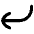 Line Arrow Curve Down Left Icon from Flex Remix Set