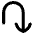 Line Arrow Turn Down Right Icon from Flex Remix Set