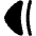 Tailless Triangle Arrow Left 2 Icon from Flex Remix Set