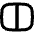 Rectangle Split Half Vertical Icon from Flex Remix Set