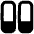 Dashboard Vertical Rectangle Split Bottom Icon from Flex Remix Set