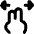 Two Finger Drag Hotizontal Icon from Flex Remix Set