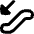 Escalator Down Icon from Flex Remix Set