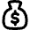 Bag Dollar Icon from Flex Remix Set