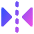 Flip Horizontal Arrow 1 Icon from Core Gradient Set