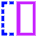 Flip Horizontal Square 1 Icon from Sharp Neon Set