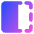 Flip Horizontal Square 2 Icon from Core Gradient Set
