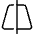 Trapezoid Line Vertical Icon from Ultimate Light Set