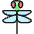 Flying Insect Dragonfly 1 Icon from Ultimate Colors Set