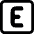 Focus E Alternate Icon from Ultimate Bold Set