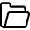 File Open Icon from Ultimate Regular Set