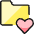 Folder Heart Icon from Ultimate Colors Set | Free Download as SVG Vector and Transparent PNG | Streamline icons