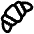 Croissant Icon from Atlas Line Set