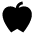 Apple Icon from Sharp Solid - Free Set | Free Download as SVG Vector and Transparent PNG | Streamline icons