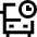 Bus Departure Board Icon from Sharp Line Set