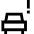 Car Alert Icon from Sharp Line Set