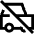 Car Off Icon from Sharp Line Set