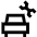 Car Service Icon from Sharp Line Set