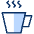 Coffee Cup Hot 2 Icon from Cyber Duotone - Free Set