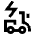Electric Moped Icon from Sharp Line Set
