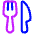 Fork Knife Icon from Plump Neon - Free Set