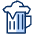 Glass Beer 1 Icon from Cyber Duotone - Free Set