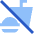 No Food Icon from Sharp Flat Set