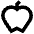 Apple Icon from Sharp Remix Set | Free Download as SVG Vector and Transparent PNG | Streamline icons