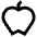 Apple Icon from Sharp Line Set