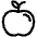 Apple Icon from Plump Line Set