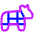 Beef Cuts Icon from Plump Neon Set