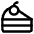 Cake Slice Icon from Core Line Set