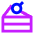 Cake Slice Icon from Sharp Neon Set
