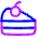 Cake Slice Icon from Plump Neon Set