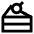 Cake Slice Icon from Sharp Line Set