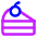 Cake Slice Icon from Core Neon Set