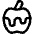 Caramel Apple Icon from Core Line Set