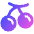 Cherries Icon from Plump Gradient Set