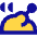 Chicken Grilled Stream Icon from Sharp Pop Set