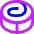 Cinnamon Roll Icon from Sharp Neon Set