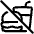 No Food Icon from Plump Line Set