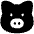 Pork Meat Icon from Plump Solid Set