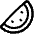 Water Melon Icon from Plump Line Set