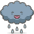 Cloud With Rain 1 Emoji from Emoji - Free Set