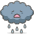 Cloud With Rain 2 Emoji from Emoji - Free Set